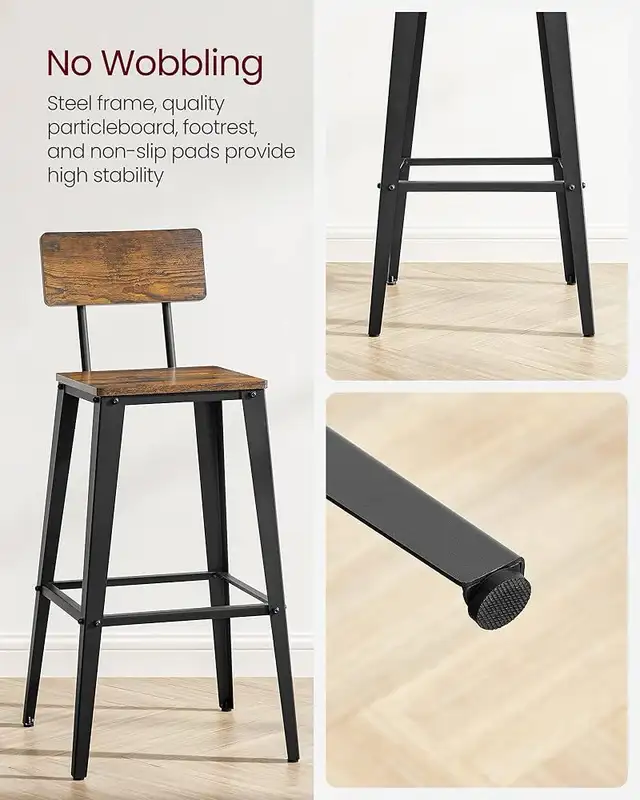29.1 Inches Tall Bar stool chair with Back, Counter Bar Chairs  in Chairs & Recliners in Markham / York Region - Image 6