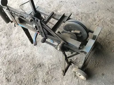 Power hacksaw, electric motor, portable, works great, View more