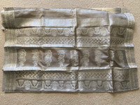 Pure silk sari grey and cream with silver thread