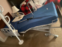 Hospital bed, chair lift and mobility pole