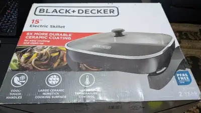 Black+Decker 15 inch Electric Skillet, View more