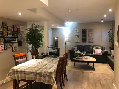 Bright, well-finished lower unit on Grove Street, short walk to downtown Guelph. Half above ground w...