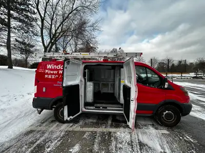 Selling my 2015 Ford Transit 250 work van. complete shelving + ladder rack + partition + ready to wo...