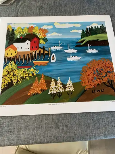 Maud Lewis Reproduced Lithograph, View more