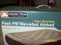 Fast -fill elevated airbed