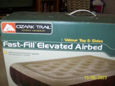 Fast -fill elevated airbed (new price) $50, View more