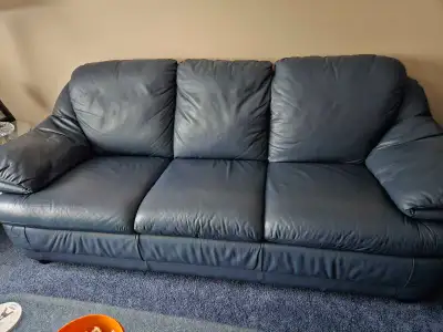 Natuzzi Navy Couch, View more