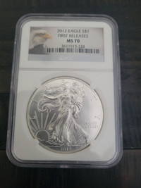 2012 1 Oz Silver Eagle NGC MS 70