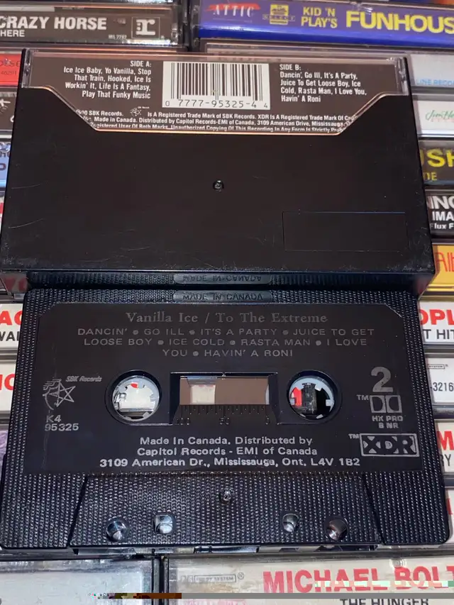 Vanilla Ice - To The Extreme - Cassette Tape Album Rap Hip Hop in CDs, DVDs & Blu-ray in St. Catharines - Image 3