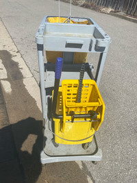 Comercial cart & cleaning pail 