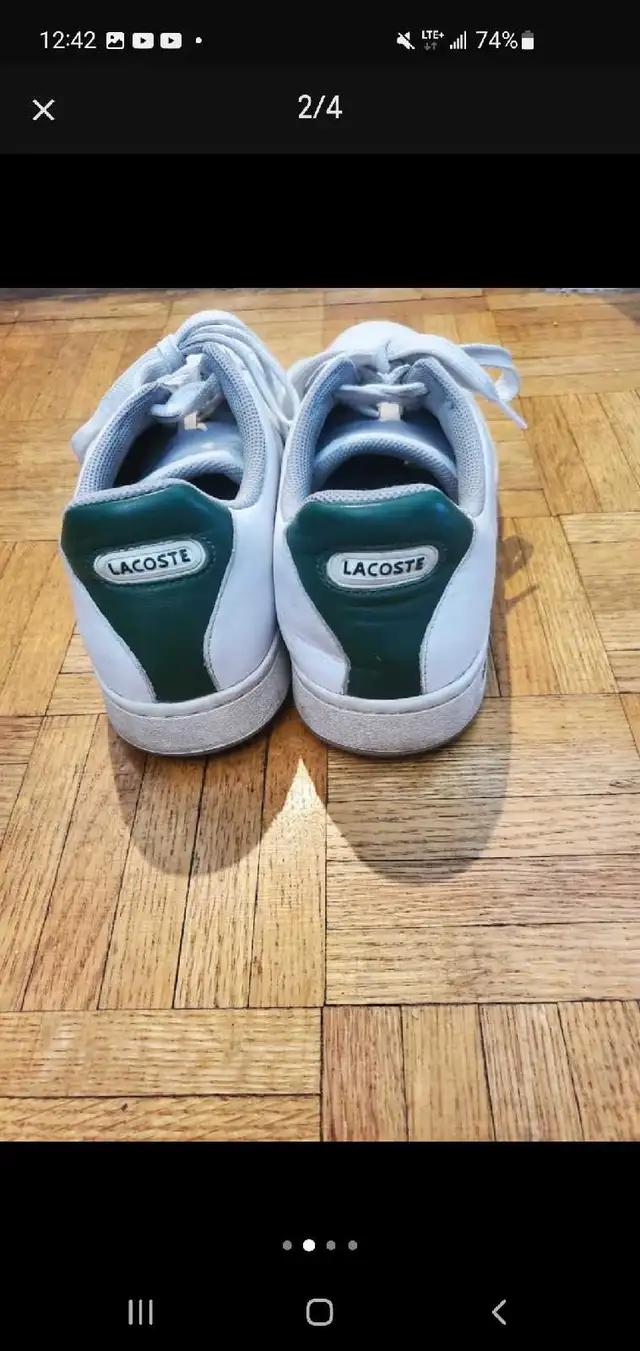 Men's Lacoste  Leather Shoes Size 9 in Men's Shoes in Mississauga / Peel Region - Image 4