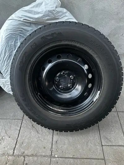 Set of 4 winter tires on rims. Excellent condition. Used for only one winter last year on a 2025 For...