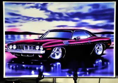 1971 Plymouth Cuda High Gloss Metallic Finish Poster 13 X 19. Also Comes In Semi Gloss Pro Luster An...