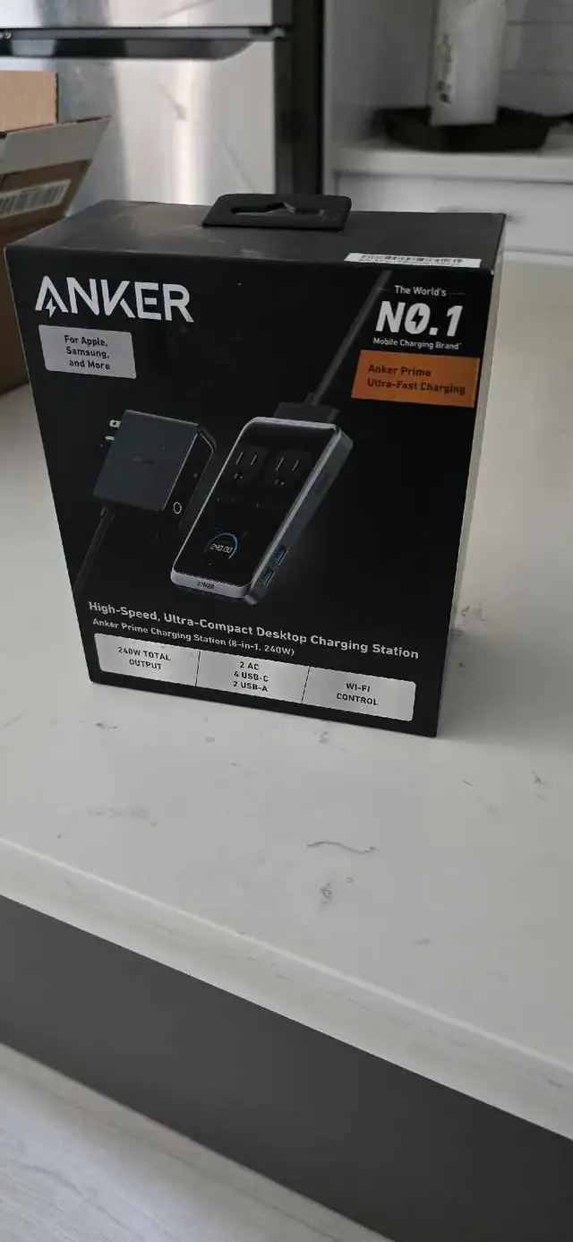 Brand New Anker Prime Charging Station, 240W 8-in-1 USB C