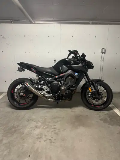 2018 Yamaha MT 09 847cc Naked Sport Austin Racing GP1R DE-CAT EXHAUST - insane !!! FT ECU Flashing h...