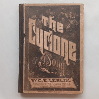 Antique 1888 Cyclone of Song Music Book