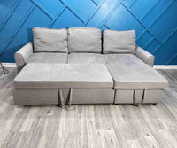 Grey Pull out sectional