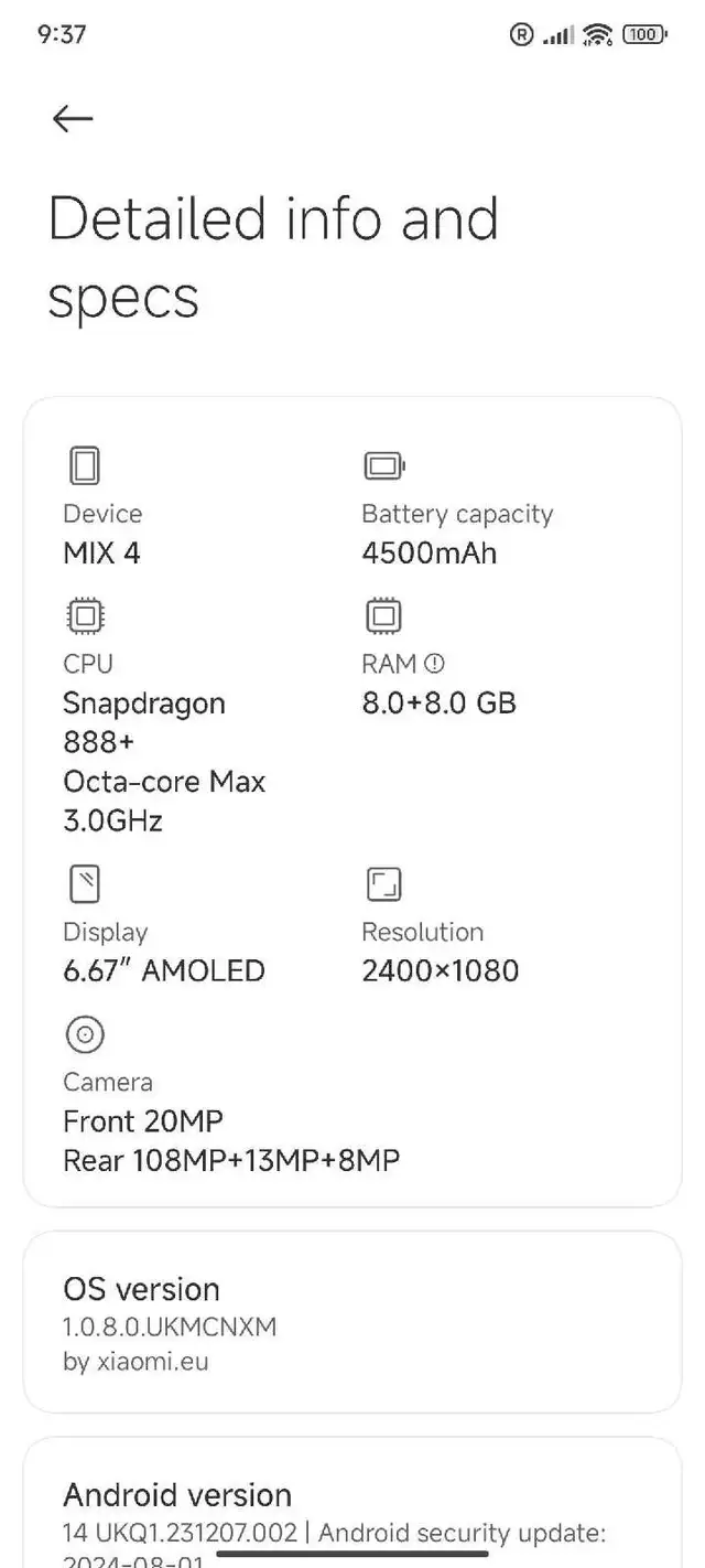 xiaomi mix4 dual sim fullscreen phone 9.9of 10 in Cell Phones in City of Toronto - Image 5