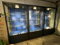 Heavy duty Metal jewellery Glass door Display Cabinet