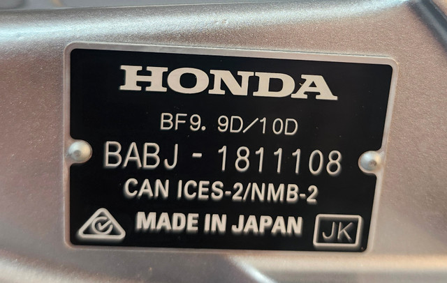 Honda 9.9 Outboard Extra Long Shaft in Other in Ottawa - Image 2
