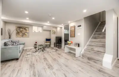 2 bedroom 2 bathroom bright modern basement apartment