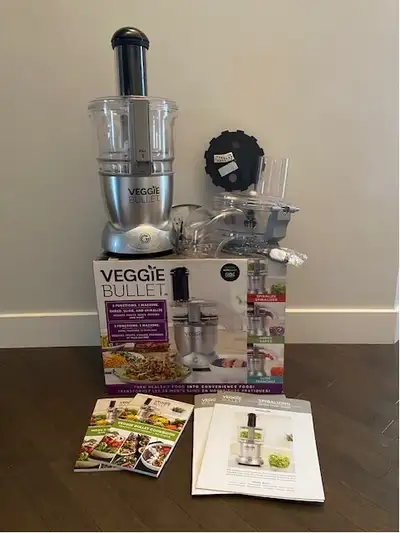 Veggie Bullet Electric Spiralizer & Food Processor, Silver, View more