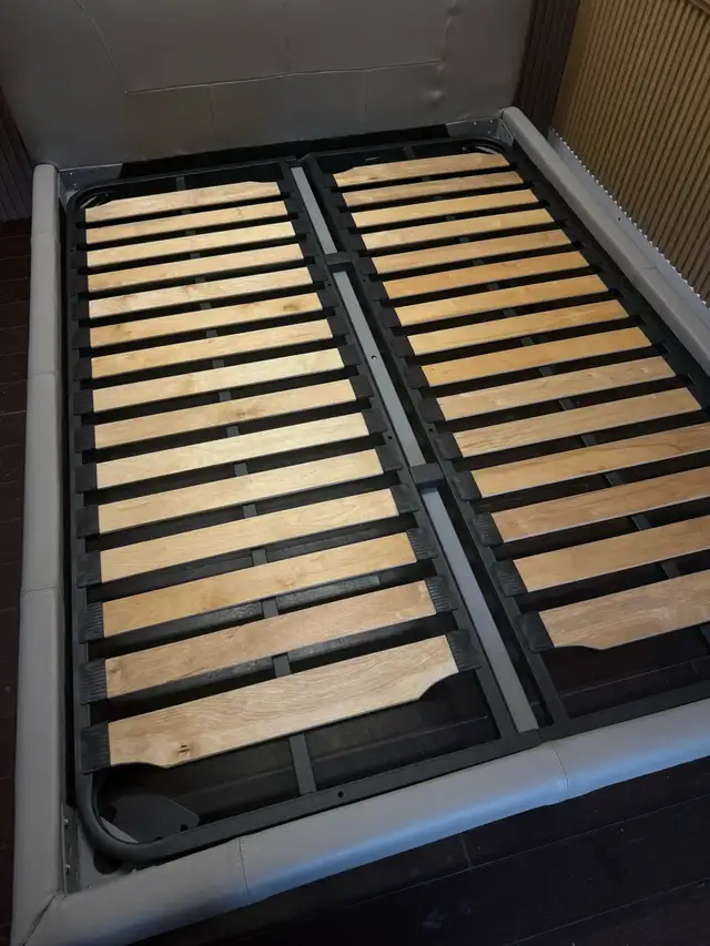 Queen Leather Bed Frame - Brand New63005666449409124
