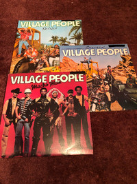 3 ORIGINAL VILLAGE PEOPLE RECORDS