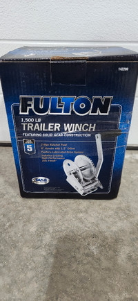 1500 Lb Fulton Trailer Winch Brand New