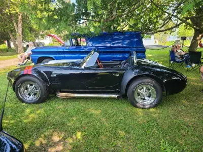 High end Cobra tribute, 466 CI engine with super Cobra Jet aluminum heads, C6 trans, Ford 9jn, all l...