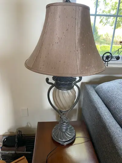 Table lamp 35” high x 18”, View more
