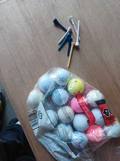 Old Golf Balls and Tees, View more