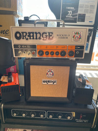 Tête d’ampli Orange Rocker 15 Terror + mini cab Orange
