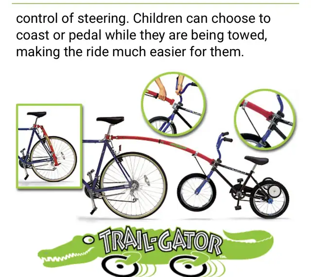 !NEW Trail-Gator. The bicycle tow bar! in Kids in City of Montréal - Image 2