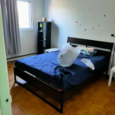 Temporary room available from now until 30 august flexible add 50$ for utility, u will share 2 bedro...