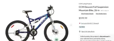 CCM Descent Full Suspension Mountain Bike, 26-in, View more