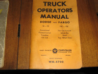 1965 Dodge & Fargo operators manual