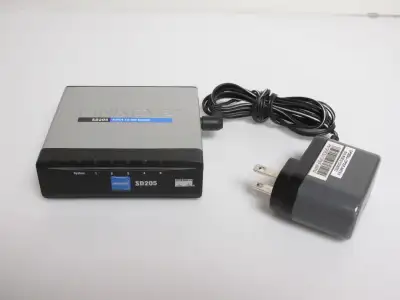 Linksys SD205 compact 5 port dumb 10/100 ethernet switch, View more