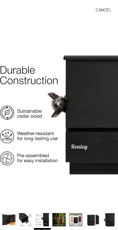 Cedar Wood Bat House in Outdoor Décor in City of Toronto - Image 9