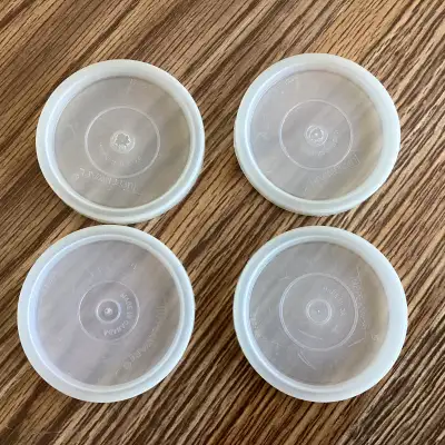 Set of 4 Vintage Tupperware Cup Tumbler Lids #296, View more