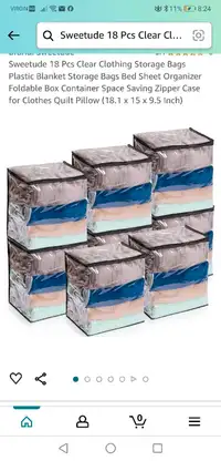 18 pack plastic storage bags. Available in kitchener Doon&Guelph