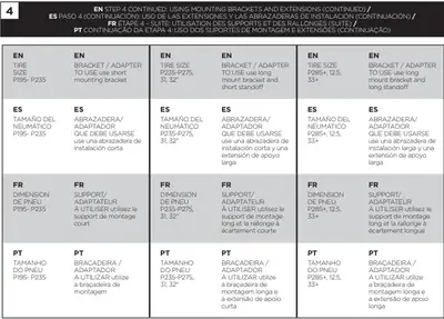 This bike rack 963pro fits all vehicles with a rear tire mounted on the rear door. The tire sizes th...