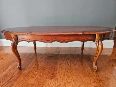 French Provincial Walnut Coffee Table, View more