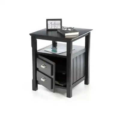 Akash Nightstand in Black, View more