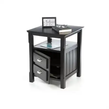 Akash Nightstand in Black in Dressers & Wardrobes in Hamilton - Image 2