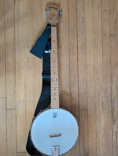 For sale is this lovely Deering Goodtime 5-string banjo with the older style gumby headstock. Perfec...