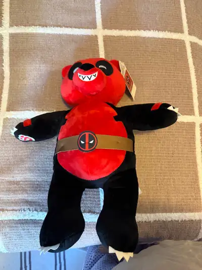 getting ready to de-clutter my build a bears this is for an adorable DeadPool Panda pool from Marvel...