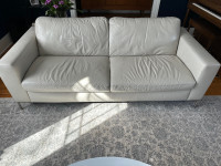 Natuzzi Leather Couch and Chair