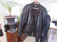 Men's XL genuine leather, black  $40
