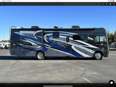 Ford 7.3 V8 engine. Spacious master suite with KING size tilt bed, bath and 1/2 (accessible when sli...